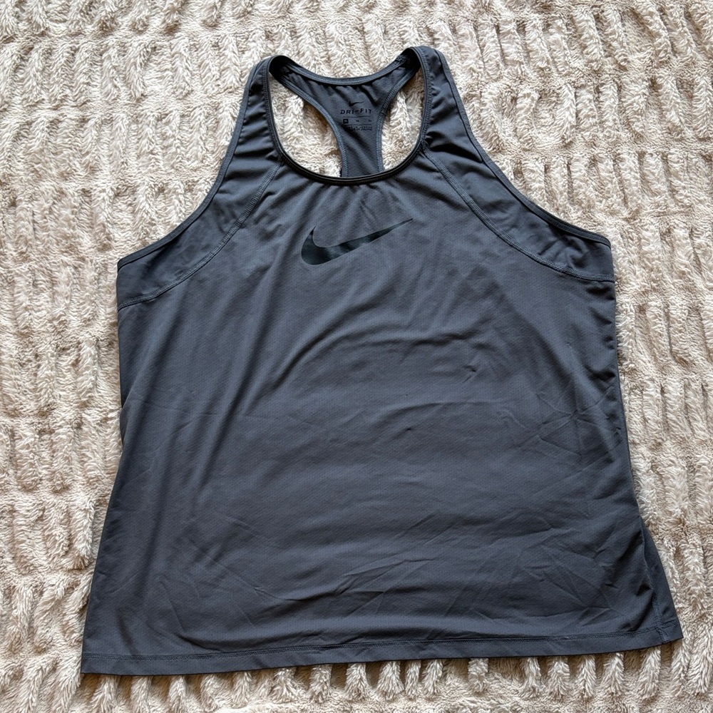 Nike Charcoal Racerback Tank Top